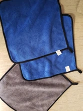 Toalla de microfibra para lavado de coche, paño de Secado y limpieza, dobladillo, paño de cuidado para coche, detalles, lavado de coche, azul, 30x3 0/40/60CM