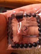 Abalorios de piedra negra para Hombre y mujer, pulsera con constelación de 12, para parejas, Moda Masculina