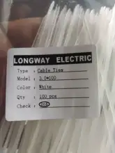 Cable-Ties Fasteners Assorted Industrial-Supply Self-Locking Plastic Nylon