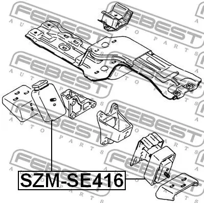 Engine mounting front Suzuki Sidekick Sport SV418 96-98/X90 9 |