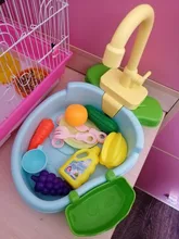 Pool Fountains Bath-Tub Birds Toy Sink Pet-Parrots Play Kitchen House Multipur with Faucet