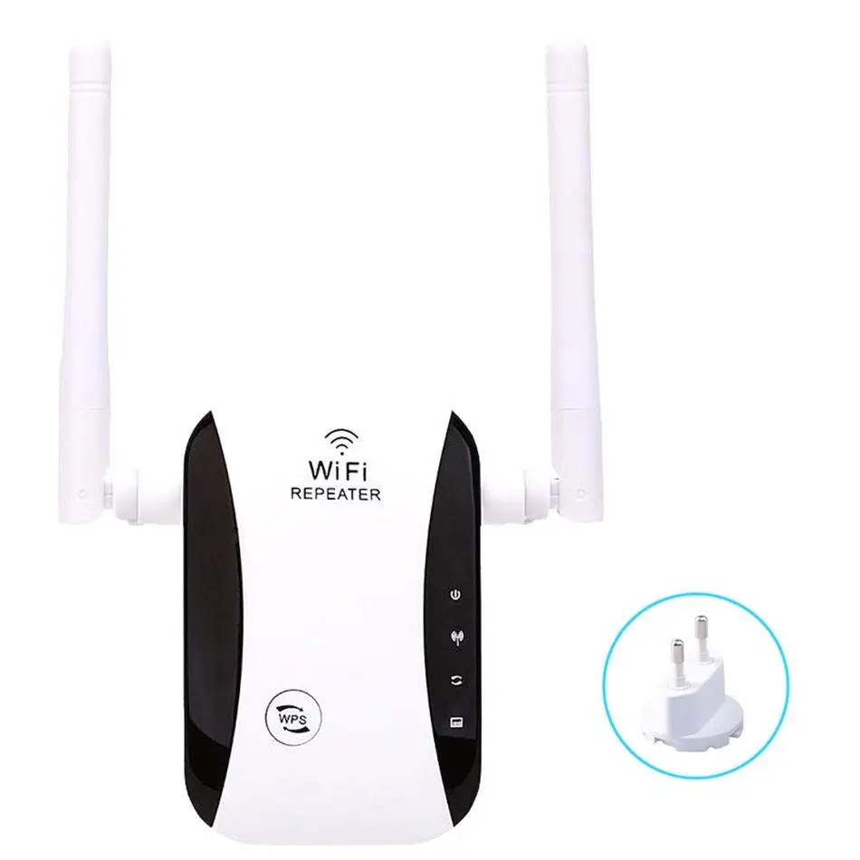 

Wireless Repeater WIFI Signal Extender 300Mbps WPS One-Click Encryption