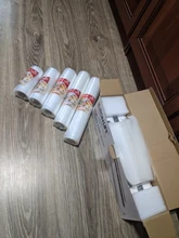 TINTON LIFE-sellador al vacío de alimentos con bolsas, rollos de plástico, bolsas de 5 tamaños para sellador de vacío de cocina para mantener la comida fresca