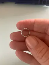 ROXI-Pendientes redondos de geometría para Mujer, aretes redondos de Plata de Ley 925, dorados, brillantes, Vintage