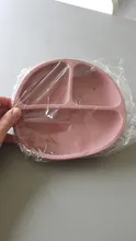 Plato de comedor de silicona seguro para bebé, vajilla de entrenamiento para niños, cuencos de alimentación sólidos con bonitos dibujos animados