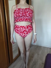 Bandeau Bikini Bathing-Suit Biquini Swimwear Women High-Cut Sexy Plus-Size Hot Solid