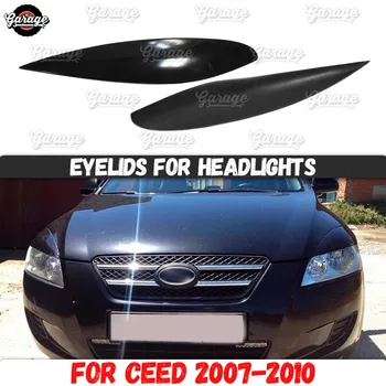 

Eyelids for headlights for Kia Ceed 2007-2010 ABS plastic pads cilia eyebrows covers trim accessories car styling tuning