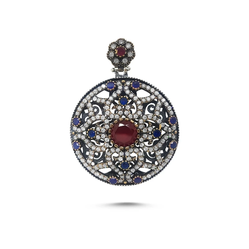 

Silver 925 Sterling Hand Job Zircon Cubic Zirconia Authentic Pendant