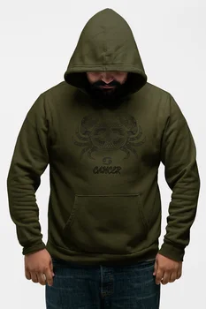 

Angemiel Wear Cancer Crab Bush Green Men 'S Hooded Sweatshirt