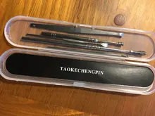 Limpiador portátil de oreja en espiral de acero inoxidable, herramienta de limpieza del oído, cuchara para oreja