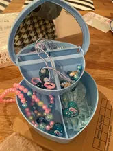 Conjunto de collar y pulsera de princesa Elsa para niños y niñas, caja de regalo de joyería con pinza para el pelo de Frozen 2, regalo de Navidad y vacaciones