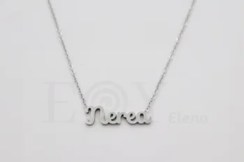 

Collar De Acero Inox Con Nombre De Nerea Color Plata Alta Calidad Envió Desde España