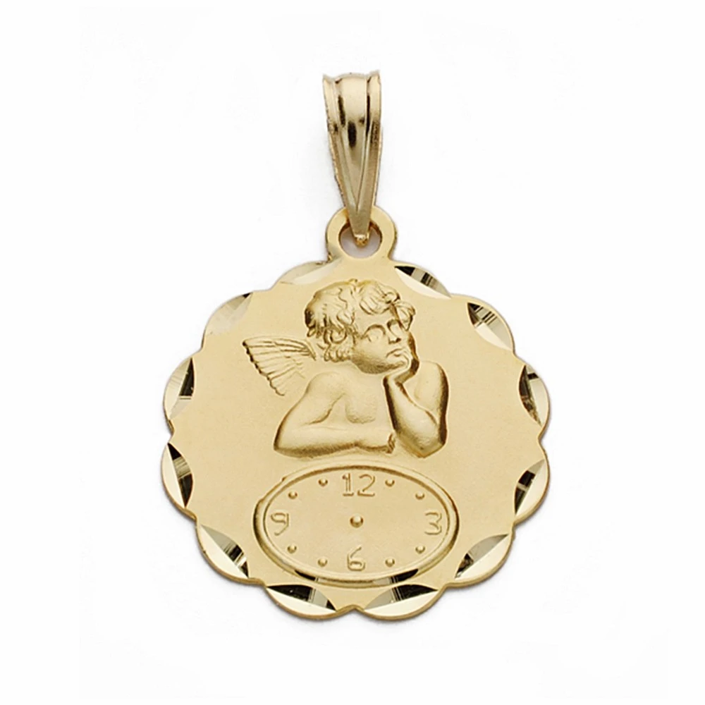 Medaille Or 9k Ange 19mm Montre Horodatage Naissance Largeur 16mm Bebe Enregistrement Inclus Dans Le Prix Aliexpress