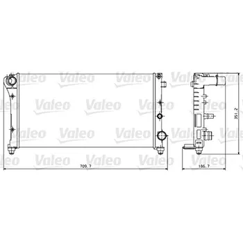 

Radiator FI PANDA 1,1i-1,2i without VASCH734924VALEO
