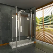 Duşakabincim 170x80 см Özel Dizayn Dikdörtgen Sürgülü Duşakabin Şeffaf Cam