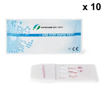 

10 drug tests for the detection of 5 drugs in the urine