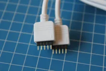 Cable de extensión para tira de luces led RGB, Conector de 30CM, 1M, 2,5 M, 5M, 5 pines, 4 pines, con aguja para SMD 5050, 3528, RGBW