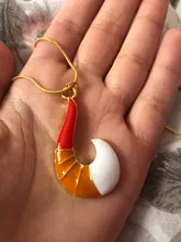 Cadena de Metal con colgante de zorro para hombre y mujer, collar de mariquita, regalo de joyería