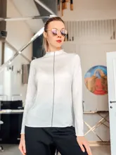 Turtleneck Sweater AMII Fashion Women Tops Pullover Autumn Solid Thin Minimalism 12040610