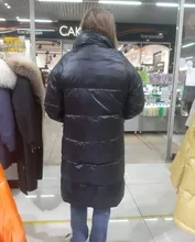 Down-Jacket Coat Yellow Winter Women Outerwear Snow FTLZZ Warm Blue Long 90%White-Duck-Down