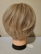 Brown Wigs Bangs Light-Blonde Short Pixie-Cut Black White Synthetic Women 8-Inches JONRENAU