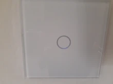Livolo-Panel de cristal blanco perla para interruptor, Panel de cristal estándar europeo, solo Panel de cristal, 1 unidad