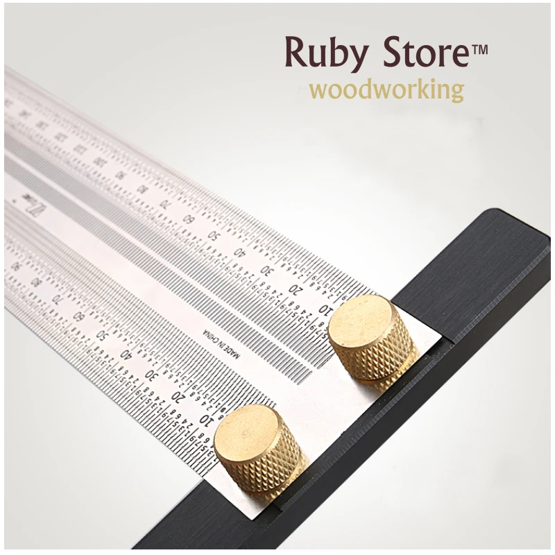Pro Ultra Precision Marking Ruler T Type Square Woodworking Tool Carpenter Ruler 
