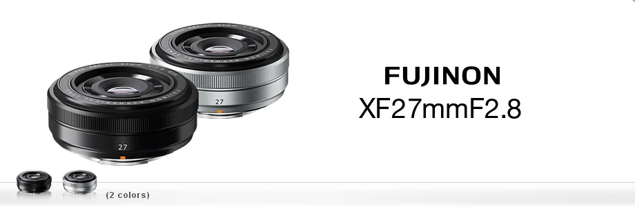 Fujifilm Fujinon XF 27 мм F2.8-черный и серебристый