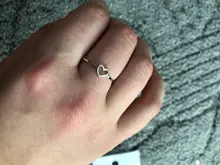 Anillo de corazón hueco para Mujer, sortija delicada para pareja, promesa de boda, infinito, eternidad, amor, joyería Bohemia, regalos BFF, 1 ud.