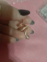 1PC latón serpiente pendiente Clips sin Piercing Punk Clip no perforado pendientes puños de oído para los hombres y las mujeres negro falso Piercing joyería