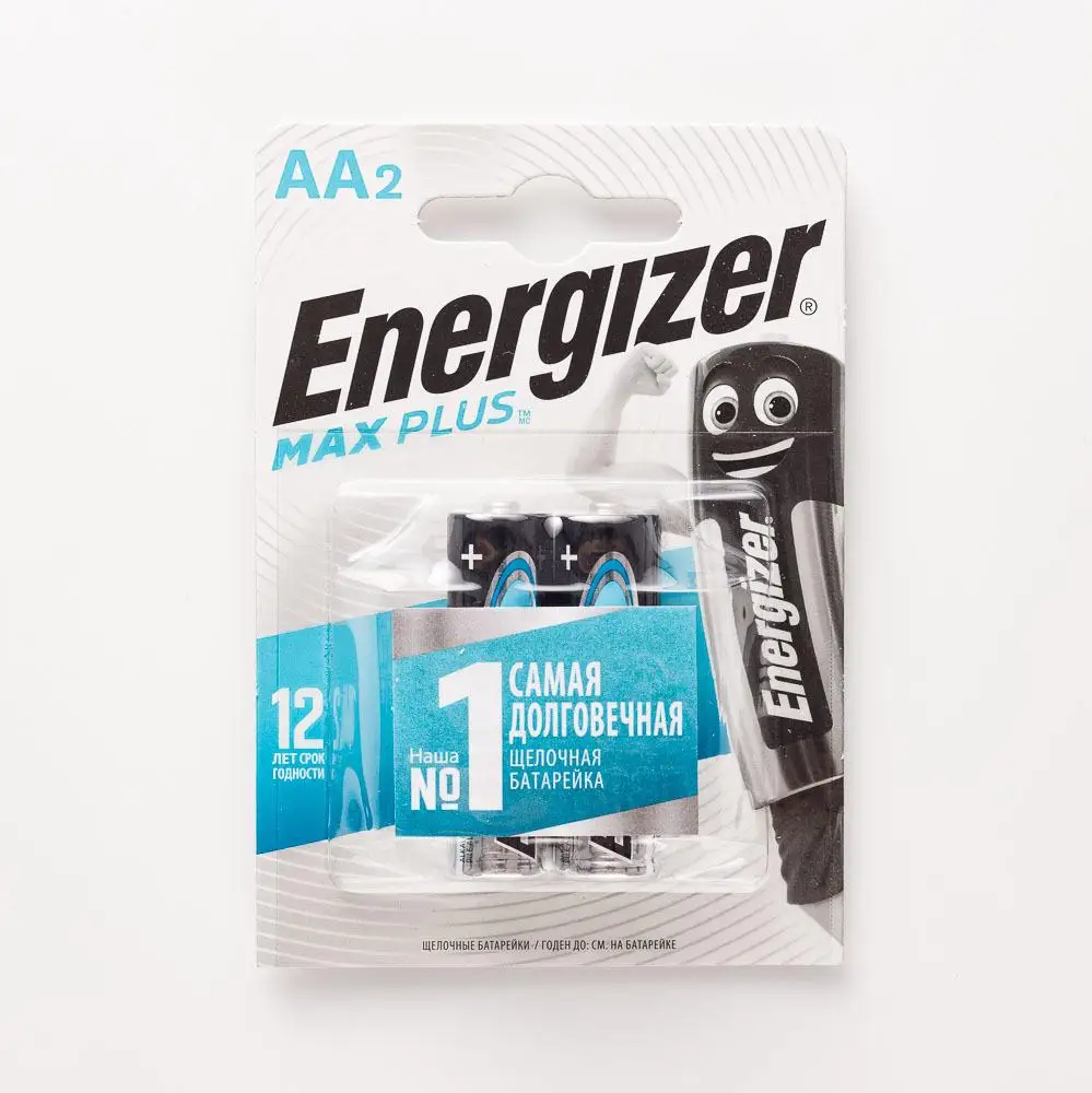 Батарейки Energizer алкалиновые Max Plus АА/R6 2 шт. | Электроника