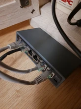 DSLRKIT 250M 6 puertos 4 PoE Switch inyector Power Over Ethernet sin adaptador de corriente