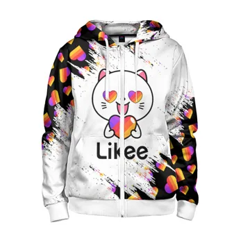 

Children's sweatshirt 3D with zipper likee cat