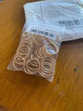 50-200 unids/lote 4 6 8 10 12 mm saltar anillos dobles lazos Color oro conectores de anillos partidos para suministros de fabricación de la joyería DiY