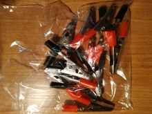 Alligator Clips-Clamps Crocodile-Clips Insulated Cable Lead-Testing Metal 10pcs/Lot Plastic-Handle