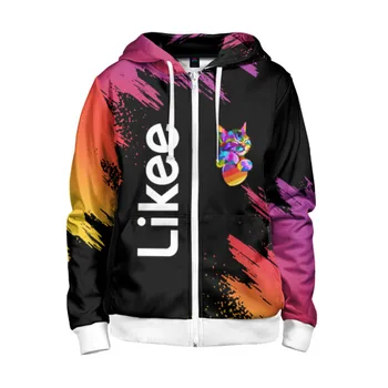 

Children's sweatshirt 3D with zipper likee (like video)
