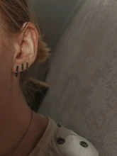 ZHOUYANG-pendientes de geometría Simple para mujer, Mini circonita de Color plateado, hipoalergénico, regalo diario, joyería KAE326