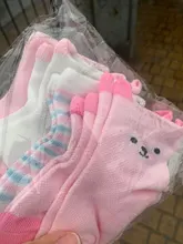 5 par/lote calcetines de bebé para recién nacidos bebé lindo de dibujos animados de algodón suave verano Calcetines 0-24 meses Niña malla adorable regalo de CN