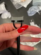 Rizador de pestañas, separador de maquillaje para pestañas, cepillo plegable de Metal, peine, rímel, rizador, herramienta cosmética de belleza