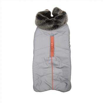 

Dog Gone Smart winter jacket with fur. Collar and orange edging Tamarack meteor, R. 35,5 Gray-1 PCs