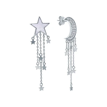 

Silver earrings with cubic zirconia sunlight sample 925
