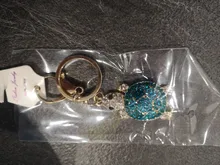 Llavero creativo de diamantes de imitación para mujer, serie con diseño marinero, Tortuga pequeña, llavero de coche, accesorios para bolso, llavero de animal, colgante de metal