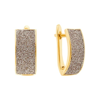 

Silver earrings with glitter sunlight sample 925