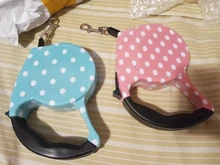 Correa retráctil de tracción automática para perros y gatos pequeños, correa de nailon para caminar, disponible en 11 colores, 3m y 5m