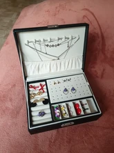 Caja de almacenamiento de joyas de cuero PU, embalaje multifunción portátil de estilo europeo con cajón, regalo de invierno