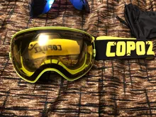 Doble resplandor Polarizado lentes de gafas de Esquí gafas de esquí profesional puede ser utilizado en conjunción con otras gafas envío de la gota