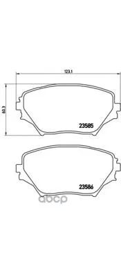 Колодки Тормозные Передние Brembo P83055 Brembo арт. P83055