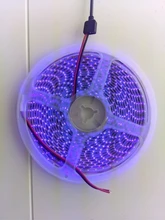 Tira de luces led impermeable para fiesta de fluorescencia, lámpara tipo cinta ultravioleta de 12V, de 395-405 nm, con luz negra 5050 2835 SMD, 60 led/m o 120 led/m ideal para DJ