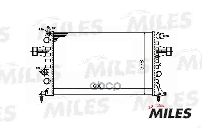 Радиатор Opel Astra G 1.4-2.2 M/T 98-06 Miles Acrm034 Miles арт. ACRM034
