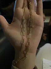 PerisBox 4 tamaños con collares de cadena círculo dorado collares gargantilla para mujer minimalista collar de joyería Vintage